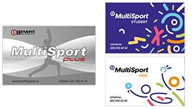 Bezpłatne zajęcia z kartami: Multisport PLUS, KIDS, STUDENT 